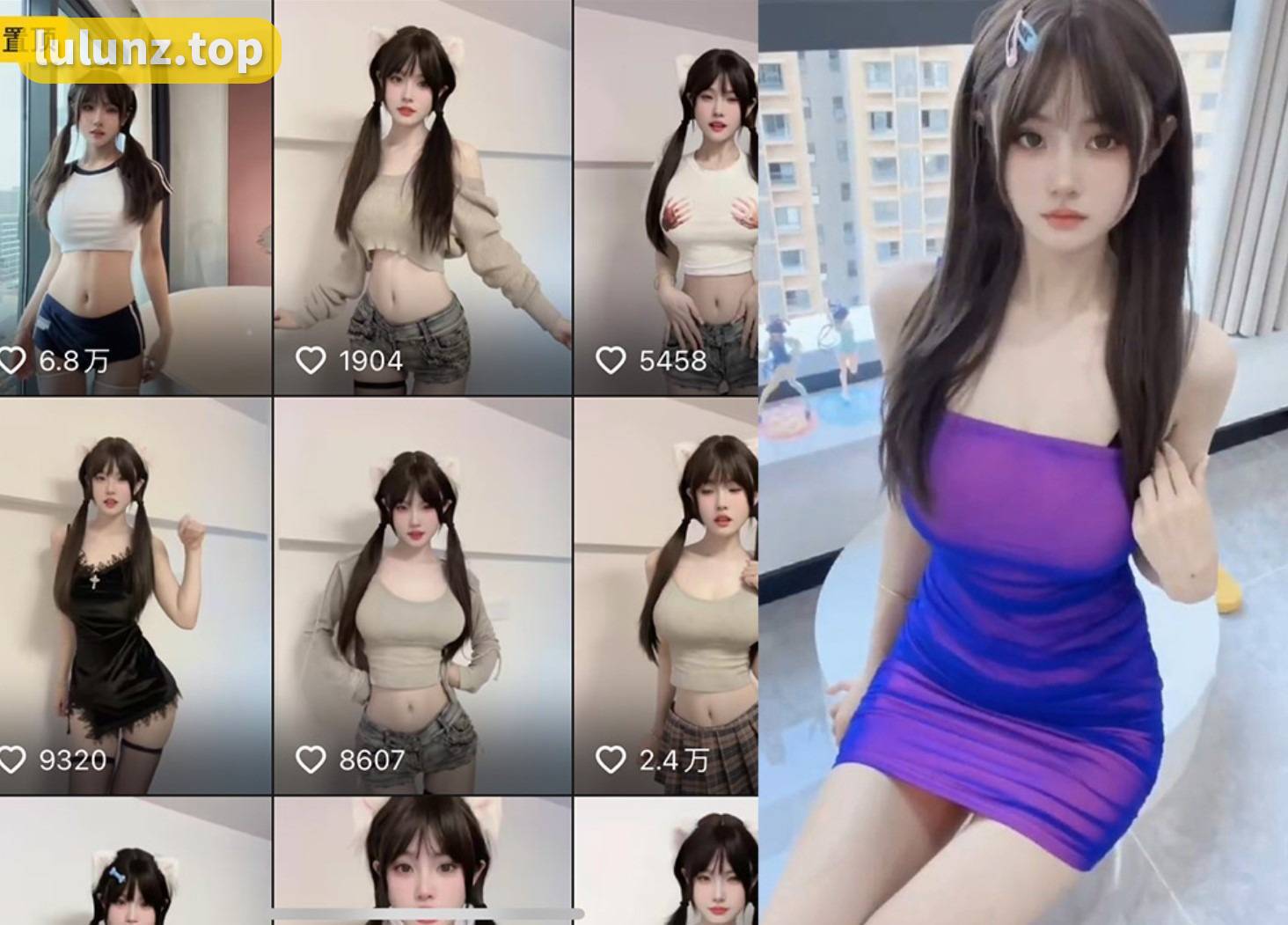 乔妹想养鱼微密圈作品展示，穿着土家族服饰与自然和谐共生