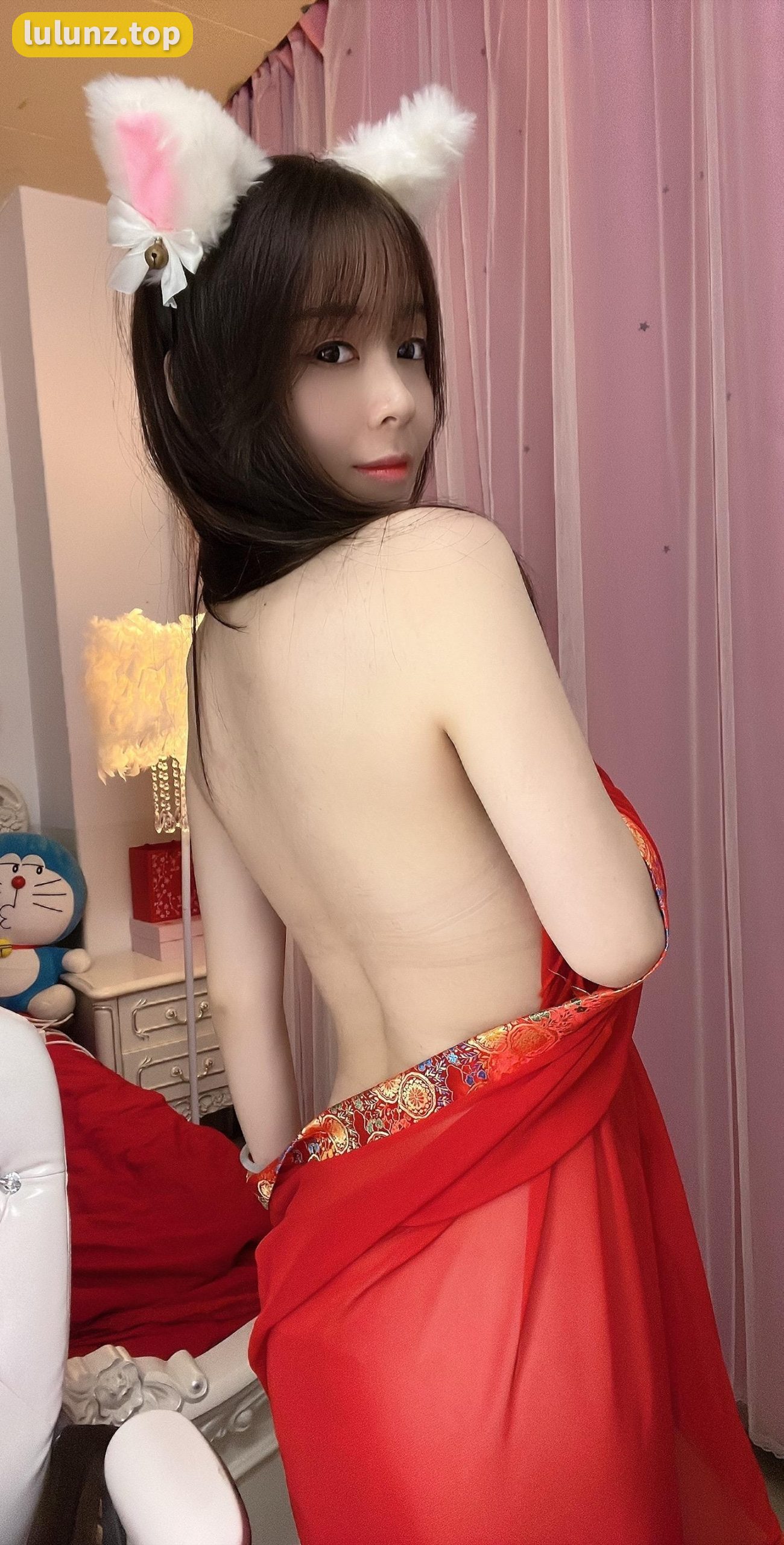 抖音七七仙女微密圈照片资源，红色风格喜庆幸福